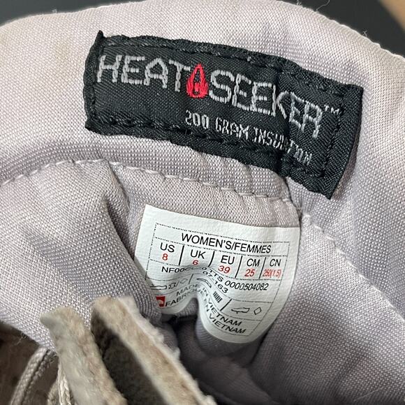 The North Face Thermoball Lace II Boots Women 8 Gray Suede Insulated Winter Snow - Picture 10 of 12